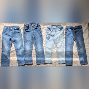 Stylish Kids Denim Jeans Lot Of 4 Pieces